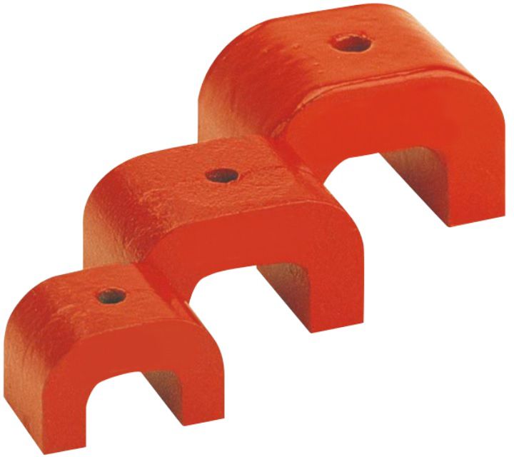U-Magnet, rot 45 x 30mm, Haftkraft 12kg - Heften, Schneiden