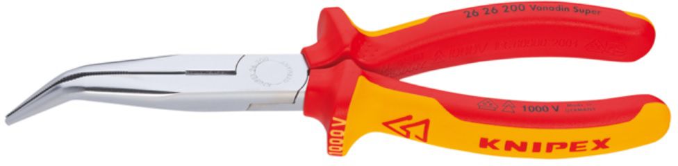 KNIPEX Telefonzange, verchromt 2626, L= 200mm. 1000V, VDE/SEV geprüft - Zangen, Schneiden