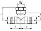 Übergangs-T-Modul iFit mit IG 25/32-3/4" 762 101 289 (762 101 103) - GF I-Fit Formstücke + Werkzeuge