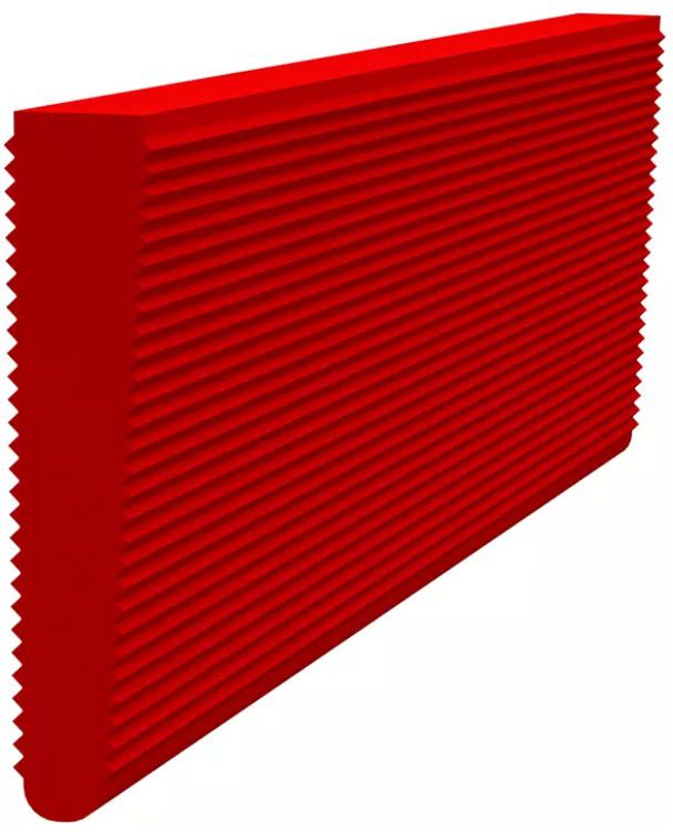 Klemmkeil unten aus PP zu Einsatzprofil L=  175 mm , Glas 21/25 mm - INOXTECH-Handlauf-/Geländer-System