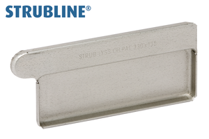 Anklemmboden rechts eckig 250 mm 129 "Strubline" - Uginox Spenglereihalbfabrikate