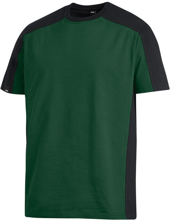 FHB MARC T-Shirt zweifarbig grün-schwarz Gr. XS - Textilien