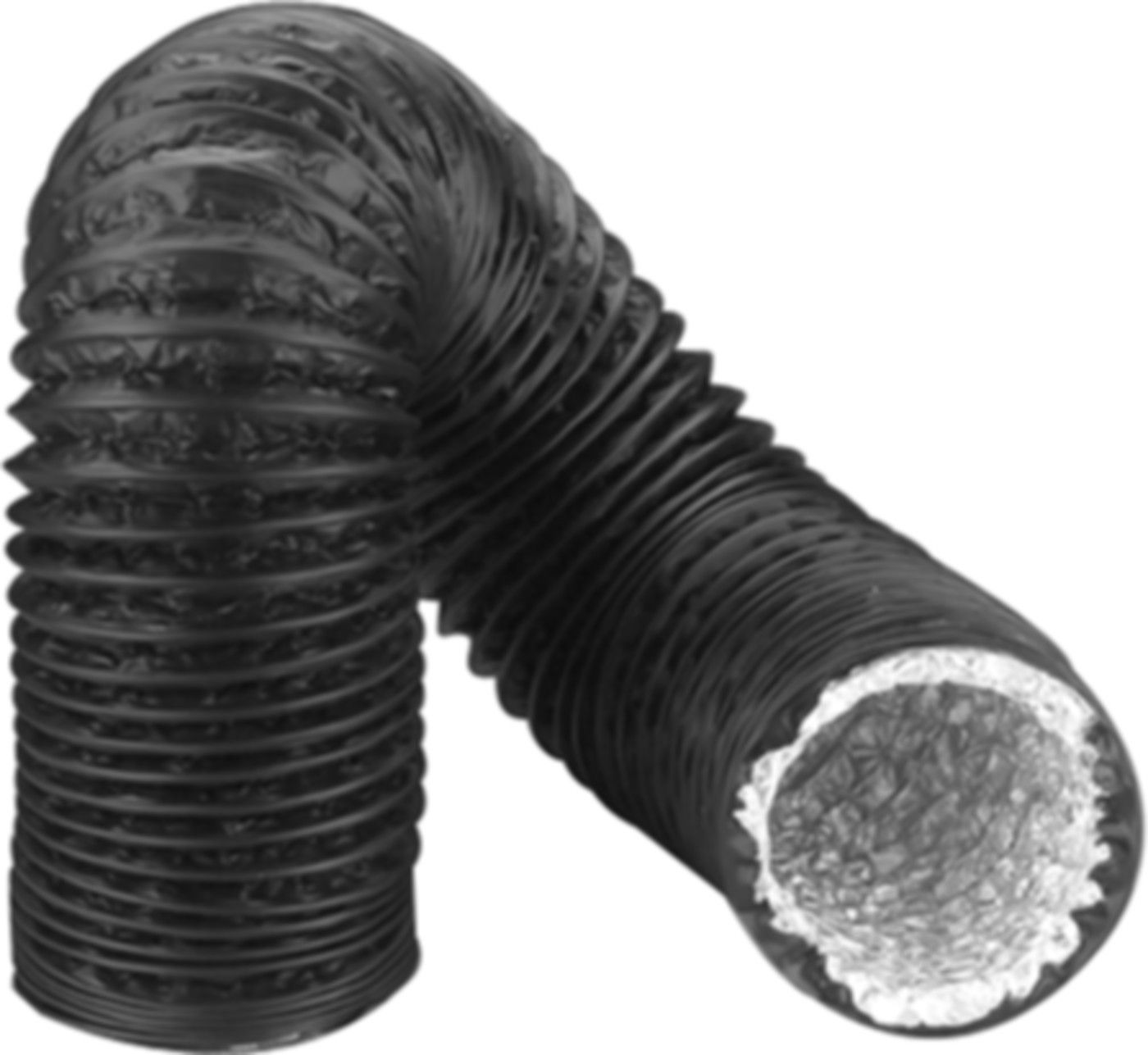 Combidec 2300 schwarz L= 10 m 150 mm hochflexibler Aluminium-Lüftungsschlauch - Flexible Lüftungsschläuche
