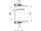 Zweikammer-Flansch für Gussrohre 7110 schubsicher, PN 10/16 DN 100 / AD 118mm - Hawle Flanschformstücke