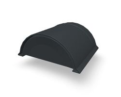 PREFA Jet-Lüfter-Vorkopf glatt 19 P.10 Dunkelgrau 110609 - PREFA Dachsysteme