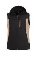 FHB JUSTUS Softshellweste beige-schwarz Gr. 2XL - Textilien