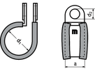 MIKALOR P-Clip W1 St vz BN20574 DIN3016 AGD8/15ø8/15 - Schläuche, Schlauchbriden