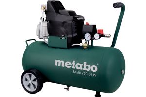 Kompressor Basic 250-50W 50l Tank, 95l/min, 8bar, 1.5kW, 97dB, 32kg - Metabo Elektrowerkzeuge
