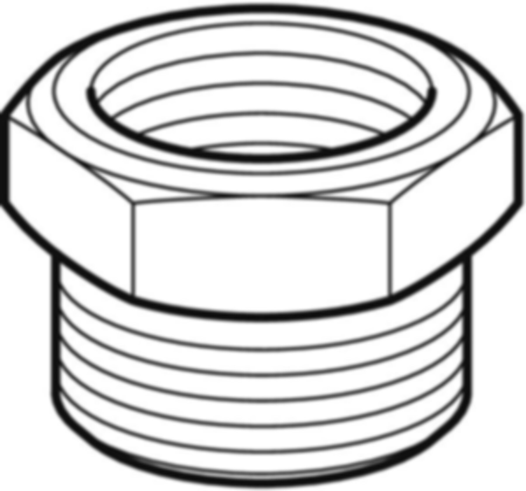 Nippel m/IG M22x1.5 x 3/4" Eurokonus Messing vernickelt 641.522.00.1 - Geberit-Push Fit-Formstücke