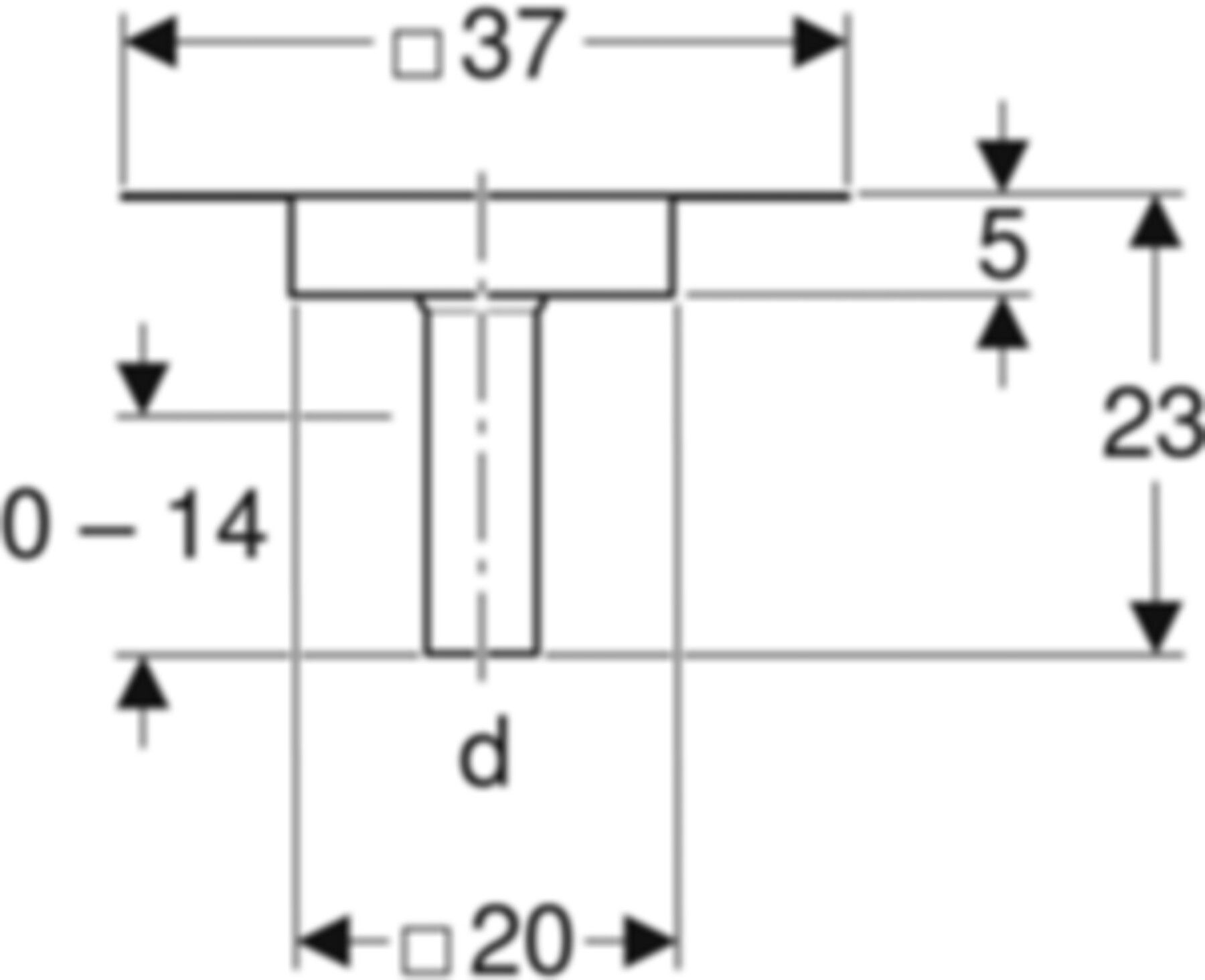 Pluvia Dampfsperranschluss 56mm CrNi-Stahl 1.4301 359.113.00.1 - Geberit-Dachentwässerung