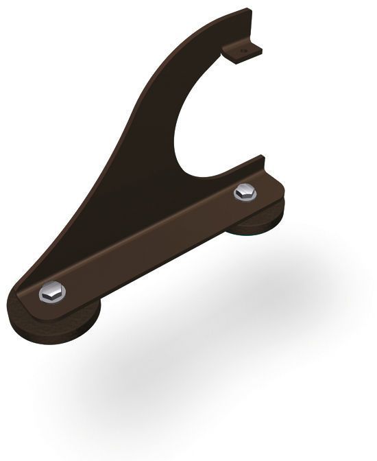 PREFA Gebirgsschneefangstütze 11 P.10 Nussbraun, VE 2 Stk. - PREFA Dachsysteme