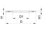 Flanschendichtung G-ST-Profil PN 16 DN 65 / d 75mm 745 440 712 - PE100 Stutzenformstücke spezial