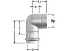 Industry-Winkel mit IG 28mm x 3/4" 80306.27 - Optipress-Industry Formstücke