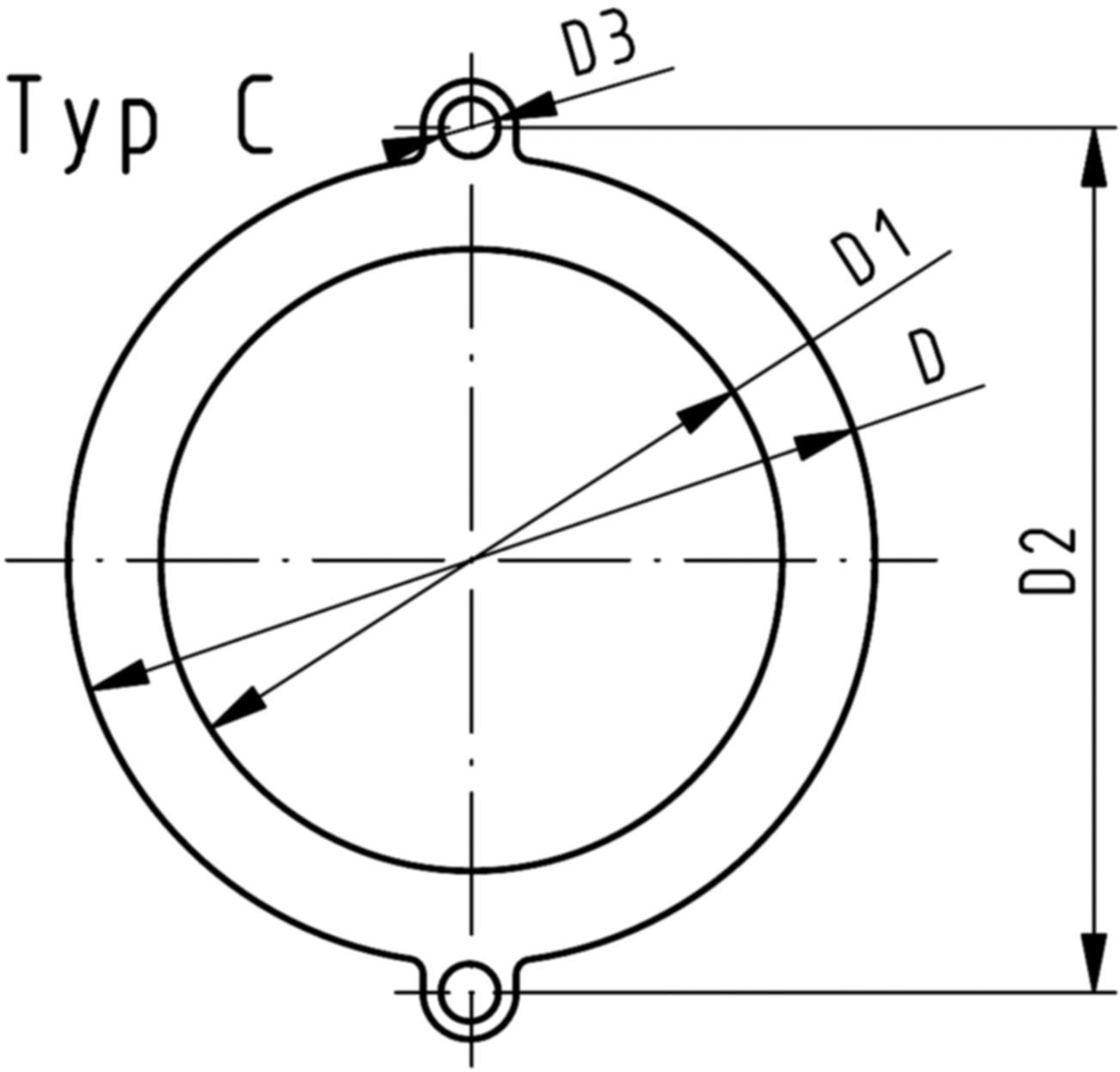 Flachdichtung z/Bundbuchsen 110 mm 748 400 314 - GF Hart PVC-U Formstücke