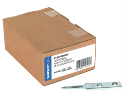 SANER Hefteisen, stark, mit 2 Loch ø6mm 100x16x4mm, verzinkt - Holzverbinder