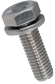 6-kt Schr mit Scheibe DIN 6902A A2 BN13281 DIN933Z1 M5x35 - Bossard Schrauben