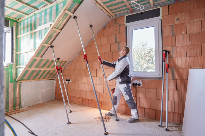 BESSEY Deckenstütze STE300 170 - 300cm, Tragkraft bis 110kg, mit Pumpgriff - Bauwerkzeuge