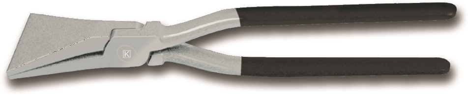 Falzzange Inox trowalisiert B=60mm , L= 280mm , aufgelegt , Griffe PVC überzug - Spenglerwerkzeuge