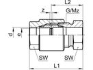 Gerade Verschraubung SO 01011 12 mm - Serto-Programm M/G