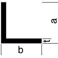 EN 10056, K320 25/25/2.0 mm - Rostfreie Winkelprofile, 1.4301, geschl.
