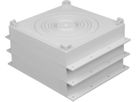 Eurobox Typ EB4 205x205x40mm Anschlussrohr 50-160mm stabelbar - Einlegehilfen