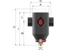 Flamco Clean Smart Schl-Abscheider 11/2" 30035 m/drehbaren Anschlüsse und EPP Isolation - Flamco Luft- und Schlammabscheider