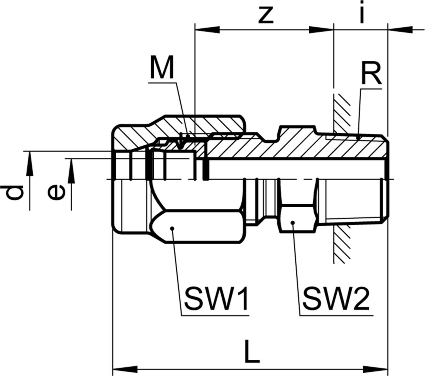 Verschraubung AG SO 41121 8- 1/2" - Serto-Programm M/G