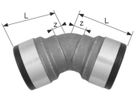 Industrie-Bogen 45° innen-innen 35 mm 8804.35 - SudoFIT-Formstücke