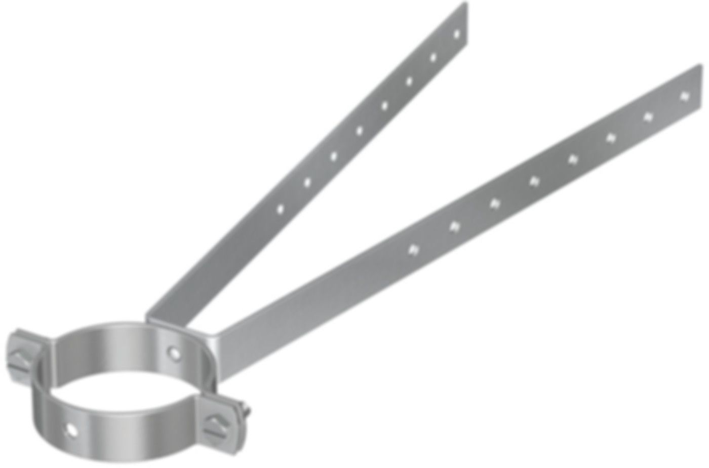 Spreizsupport 30 cm 63 mm 51504 für Kunststoffrohr, ohne Schallschutz - Flamco-Rohrschellen
