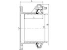 Flanschadapter zugfest E-Stück DN 175 Spannbereich 192,2-226,9mm 670 013 - Friagrip-Kupplungen