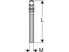 Gewindestange 100mm M10 650.400.00.1 Set à 2 Stück - Geberit-Push Fit-Formstücke