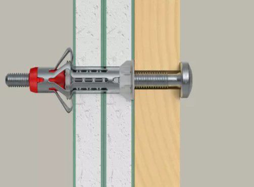 FISCHER Hohlraumdübel DuoHM mit Panhead-Schraube M5x55 S PH TX (572924) - Fischer Befestigung