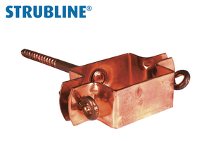 Rohrschellen eckig HG 12cm 58/58 mm "Strubline" - Kupfer Spenglereihalbfabrikate