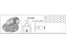 Gelenk-Wandanschluss 42.4 mm geschliffen 1.4301 - INOXTECH-Handlauf-/Geländer-System