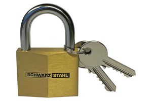 Vorhängeschloss SSL Logo 888/30 T Messing, verschiedenschliessend inkl. 2 Schlüssel - Vorhängeschloss, Sicherheitsbeschläge