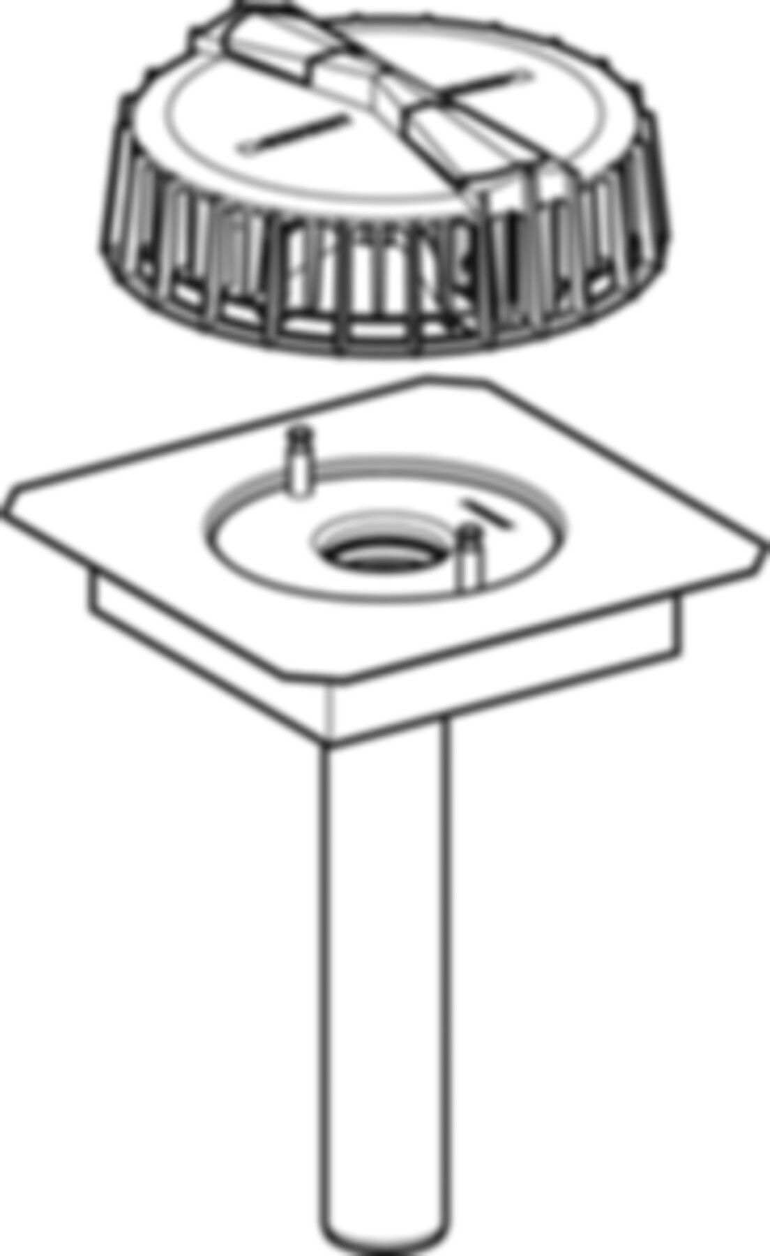 Pluvia Dachwassereinlauf 56mm m/Anschlussblech für Rinnen 359.111.00.1 - Geberit-Dachentwässerung