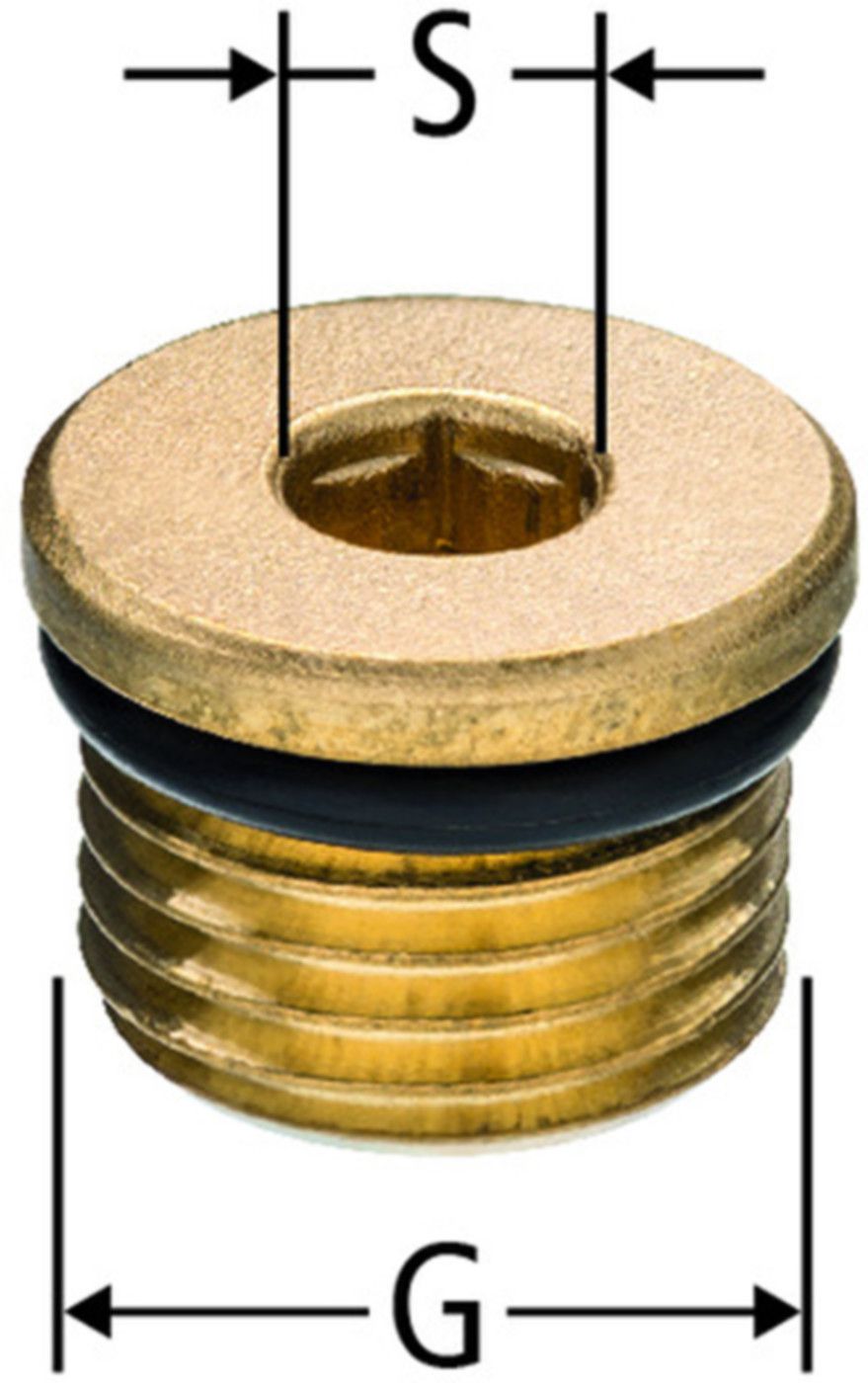 Verschlusszapfen Rotguss 1/4" 22072.02 - Nussbaum Armaturen Nettoartikel