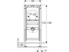 Duofix Urinal-Element 0-Liter Typ 112 111.668.00.2 - Geberit-Duofix
