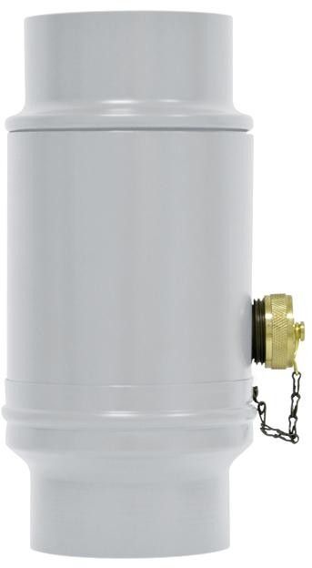 Wassersammler Inkl. Kunstoffanschluss Ø100 mm Silbermetallic 539212 - PREFA Dachentwässerungssysteme