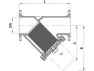 Schmutzfänger PN 10      2001 DN 200 - Hawle Absperrklappen