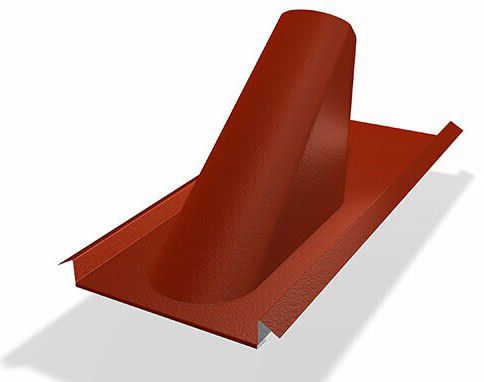 PREFA Einfassungsplatte für Dachplatte stucco, 01 P.10 Braun - PREFA Dachsysteme