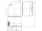 Winkel 90° XL d 280mm 616 409 - Frialen Elektroschweissfittinge