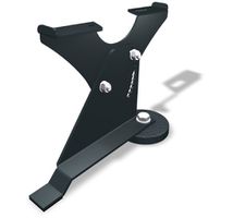 PREFA Laufstegstütze auf einem Fussteil 250mm inkl. Senkkopfschrauben, P.10 Schwarz, 120088 - PREFA Dachsysteme