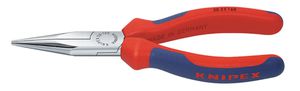 KNIPEX Langbeckzange, spitz, verchromt 3025, L= 160mm, Mehrkomp.-Griffhülle - Zangen, Schneiden