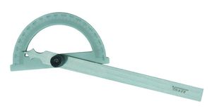VOGEL Gradmesser, Dur-Aluminium 120 x 80mm, 0-180°, schwarz - Winkelmessen