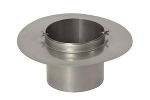 CrNi Ansatzteil rund flach 250 mm - Aspira Kaminhüte