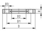 Losflansch PP/V f/Muffensysteme 110 mm 727 700 414 - GF Hart PVC-U Formstücke