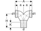 Wandklosett-Doppelbogen 180° d 90/ 90mm 308.923.14.1 - Geberit-PE-Silent-Formstücke
