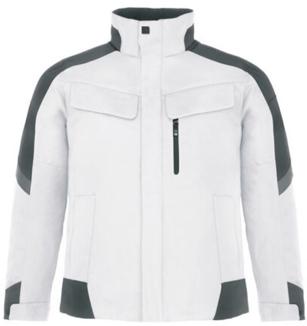 FHB LARS Arbeitsjacke weiss-anthrazit Gr. S - Textilien