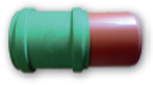 Uebergang PP-KG2000 - Zementrohr KGKZ NW: 110mm mit verjüngtem Spitzende - Plastika Formstücke spezial